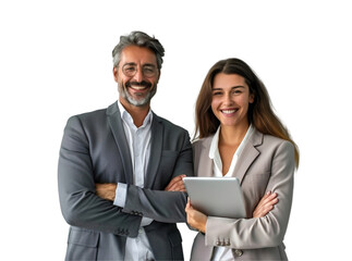 Business people with tablet