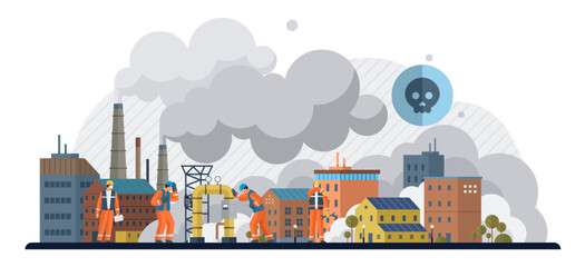 Carbon dioxide vector illustration. The carbon dioxide crisis prompts innovative solutions for environmental sustainability Environmentalists stress importance reducing carbon dioxide in atmosphere