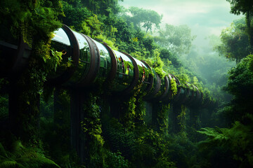 Futuristic Forest Journey