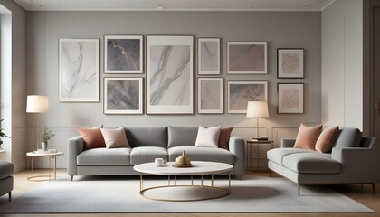 Photo interior modern design room 3d illustration;