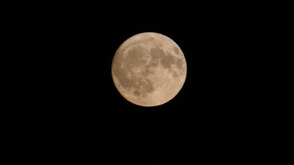 full moon in the night sky