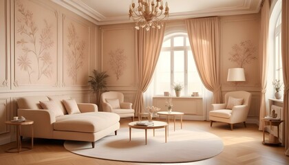 Photo interior modern design room 3d illustration;