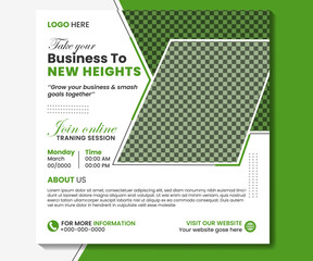 Social media post template.