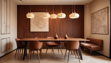 Photo interior modern design room 3d illustration;
