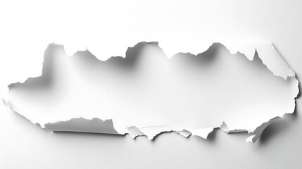Torn White Paper Background Texture