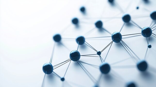 abstract interconnected circles design representing teamwork concept on a banner layout