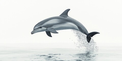 Fototapeta premium Dolphin leaping from ocean