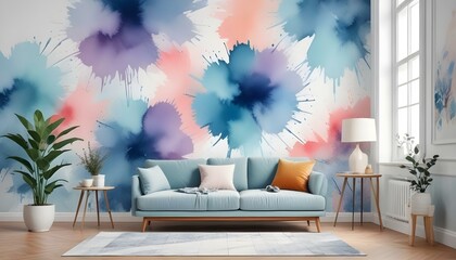 Photo interior modern design room 3d illustration;