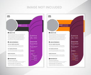 Resume and Cover Letter, Minimalist resume cv template, Cv professional jobs resumes