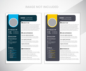 Resume and Cover Letter, Minimalist resume cv template, Cv professional jobs resumes