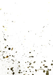 Multicolor confetti abstract background with a lot of falling pieces, isolated on a white background. Festive decorative tinsel element for design