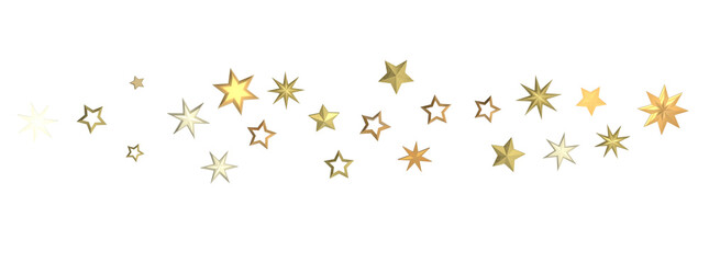 Drifting Christmas Stardust: Captivating 3D Illustration of Descending Stardust Particles for the Holidays