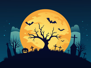 Happy Halloween celebration banner or posters for social media post