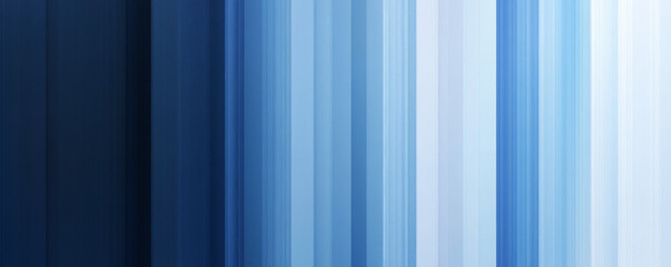 Obraz premium Vertical gradient stripes in cool blue tones, from deep navy to light sky blue, with a glossy, glass-like texture that reflects light softly.