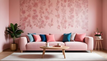 Photo interior modern design room 3d illustration;