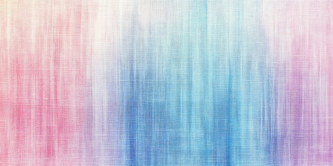 Vertical gradient stripes in soft pastel colors, transitioning from pale blue to light pink, with a textured canvas surface for a handmade, artistic feel.