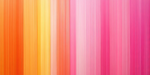 Obraz premium Vertical gradient stripes in sunset colors, transitioning from deep orange to pink, with a smooth, glossy finish that reflects soft light.