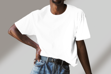 Editable t-shirt png mockup, apparel transparent design