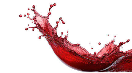 Vibrant splash of red liquid, capturing dynamic movement and energy, perfect for artistic or beverage-related projects.