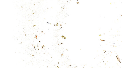 XMAS stars background, sparkle lights confetti falling. magic shining Flying christmas stars on night