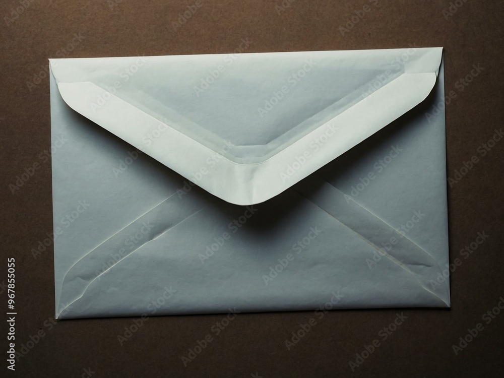 Poster blank post envelope label for customization.