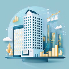 Obraz premium Launch of a hotel analytics platform to optimize pricing and occupancy rates