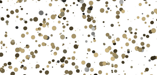 Gilded Celebration: Magnificent 3D Illustration of a Grand gold Confetti Event