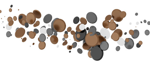 confetti png. Gold confetti falls from the sky.