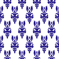 Damask silk  victorian Baroque pattern illustration design for wrapping, fabric, silk, scarf Classical luxury royal Vintage, paisley elements ornament  seamless texture for wallpapers