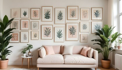 Photo interior modern design room 3d illustration;