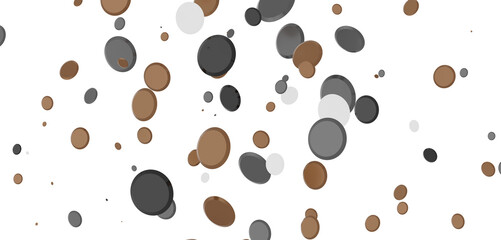  Multicolored confetti on white