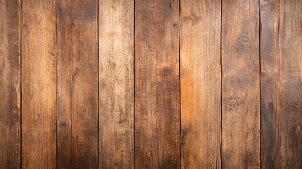 Fototapeta premium A close-up view of rustic wooden planks, showcasing rich textures and warm tones, perfect for background or design purposes.