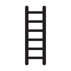 Ladder icon, vector isolated on white background. Ladder silhouette, symbol design for logo, app, website. Ladder concept line icon vector.  Climb icon Vector illustration.