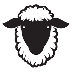 Sheep in cartoon, doodle style . Image for t-shirt, web, mobile apps and ui. Isolated 2d vector illustration in logo, icon, sketch style, Eps 10, black and white. AI Generative