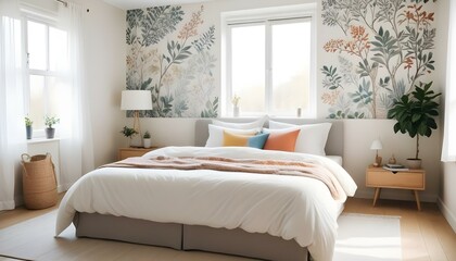 Photo interior modern design room 3d illustration;