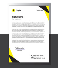 Letterhead Design Mockup template.