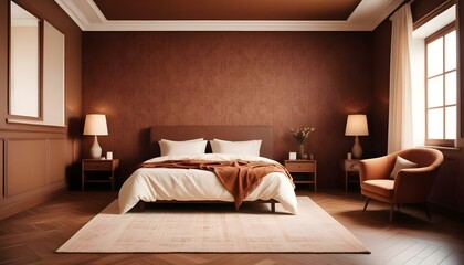 Photo interior modern design room 3d illustration;