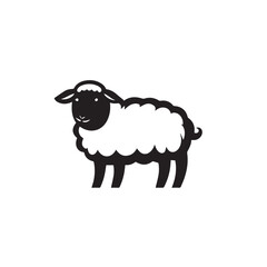 Obraz premium Sheep in cartoon, doodle style . Image for t-shirt, web, mobile apps and ui. Isolated 2d vector illustration in logo, icon, sketch style, Eps 10, black and white. AI Generative