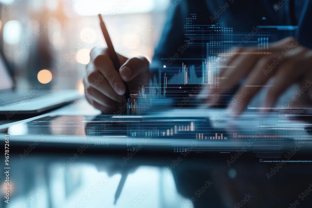 Poster digital data analysis on a tablet