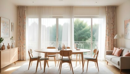 Fototapeta premium Photo interior modern design room 3d illustration;