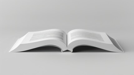 A book is open to a page with a white background
