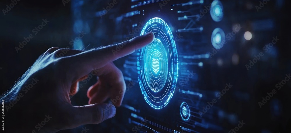 Poster digital fingerprint authentication