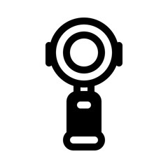 Portafilter Glyph Icon. Single icon, glyph vector icon