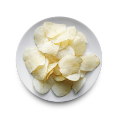 Potato Chips on White Plate