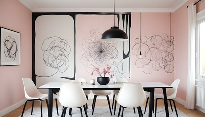 Photo interior modern design room 3d illustration;