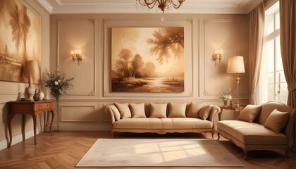 Photo interior modern design room 3d illustration;