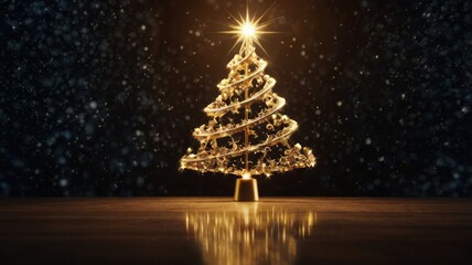 christmas tree in the night