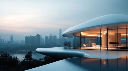 Modern Architecture with a Stunning City View