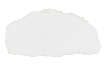 Obraz premium White ripped paper png cut out collage element on transparent background
