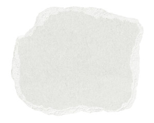White torn paper png cut out shape, collage element on transparent background